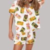 Hawaiian Drinks Satin Pajama Set