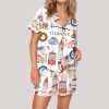 Istanbul Turkey Travel Satin Pajama Set