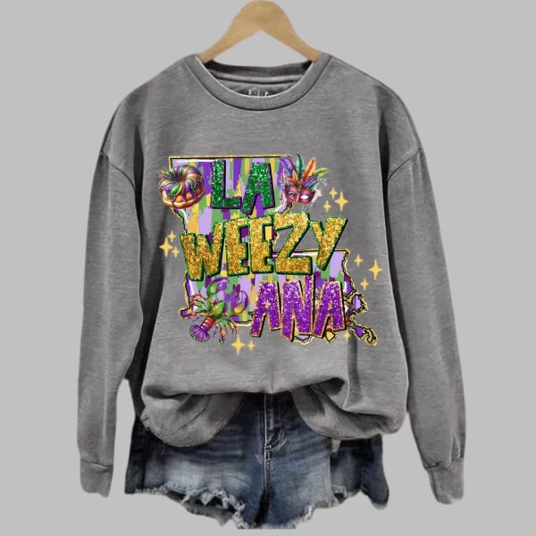 La Weezy Ana Mardi Gras Sweatshirt