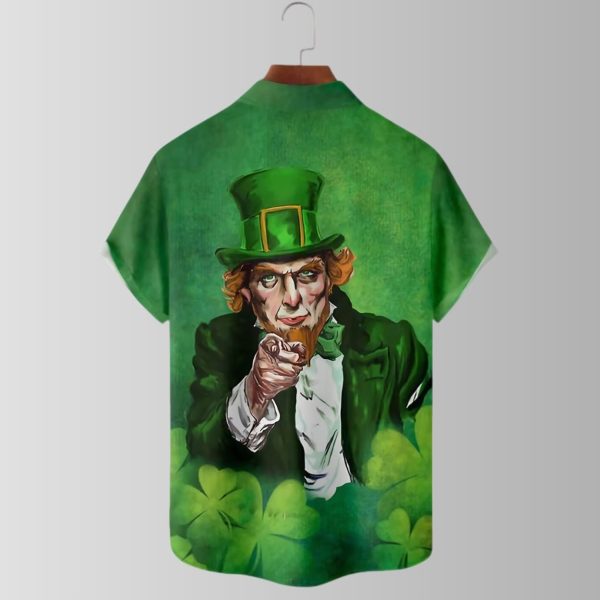 Leprechaun St Patricks Day Hawaiian Shirt