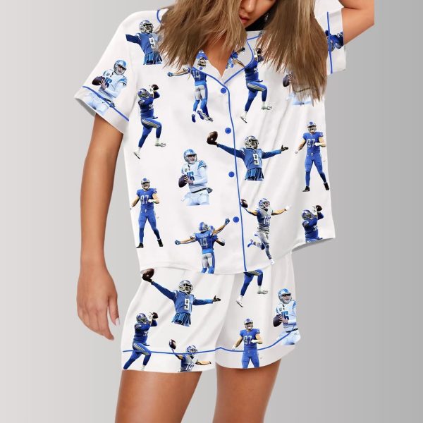 Lions Football Fans Satin Pajama Set