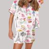 Love In Paris Satin Pajama Set