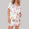 Love In Paris Satin Pajama Set