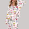 Love In Paris Satin Pajama Set