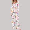 Love In Paris Satin Pajama Set