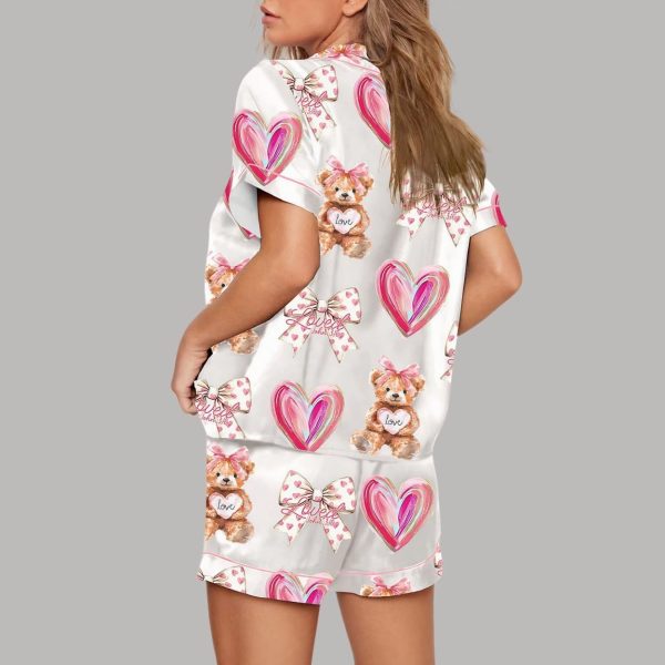 Loved Jesus Valentine's Day Bear Pajama Set