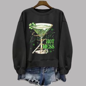 Luckiest Hot Mess St. Patrick's Day Sweatshirt