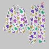 Mardi Gras Bow Thick Pajamas Set