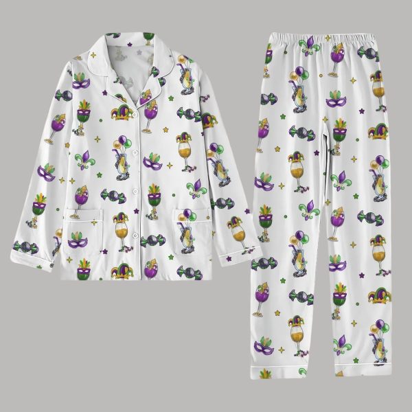 Mardi Gras Carnival Candies Pajamas Set