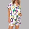 Mardi Gras Carnival Casual Satin Pajama Set 2