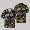 Mardi Gras Mask Beads Carnival Festival Hawaiian Shirt