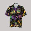 Mardi Gras Mask Beads Carnival Festival Hawaiian Shirt