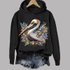 Mardi Gras Pelican Print Hoodie