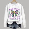 Mardi Gras Social Club Let The Good Times Roll Print Sweatshirt