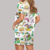 Mardi Gras Watercolor Satin Pajama Set