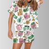 Money and Piggy Bank Satin Pajama Set