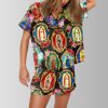 Our Lady of Guadalupe Floral Virgin Mary Pajama Set