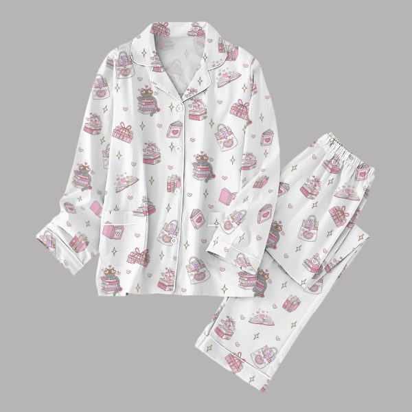 Pink Book Valentine Pajamas Set