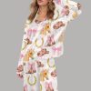 Pink Horse Western Satin Pajama Set