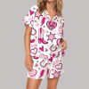 Retro Howdy Valentine Satin Pajama Set