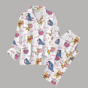 Retro Winnie The Pooh And Friends Pajamas Set