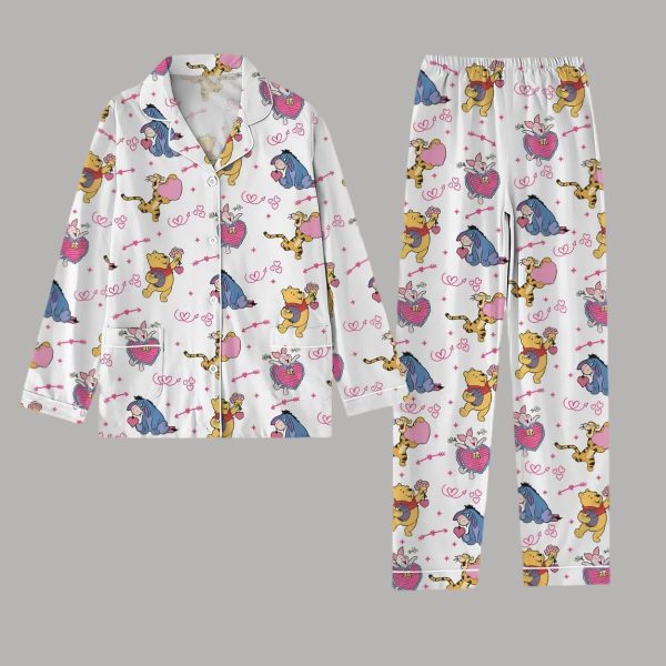 Retro Winnie The Pooh And Friends Pajamas Set