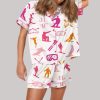 Snowboarding Satin Pajama Set