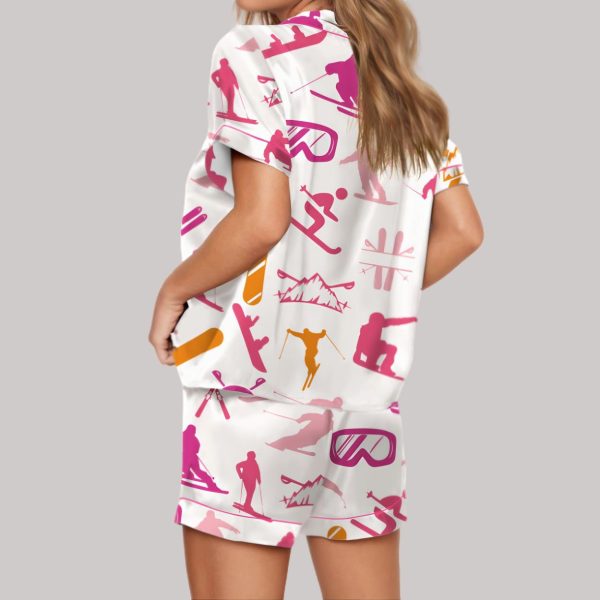 Snowboarding Satin Pajama Set