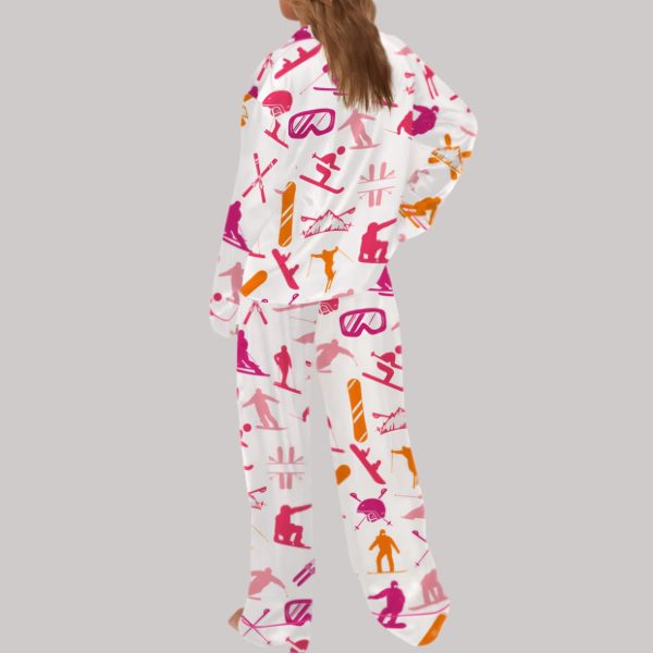 Snowboarding Satin Pajama Set