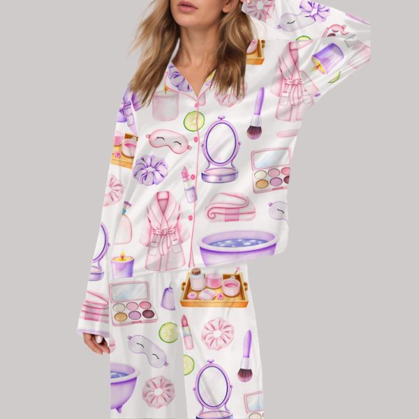 Spa Beaury Satin Pajama Set