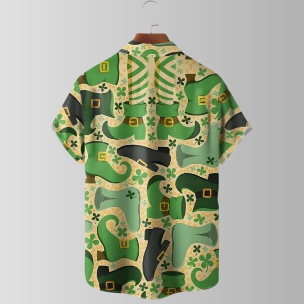 St Patrick Four Leaf Grass Hawaiian Shirt