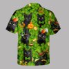 St. Patrick's Day Black Cat Hawaiian Shirt