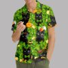 St. Patrick's Day Black Cat Hawaiian Shirt