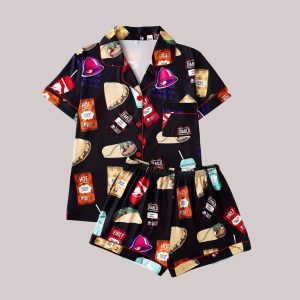 Taco Bell Fast Food Printed Pajamas set