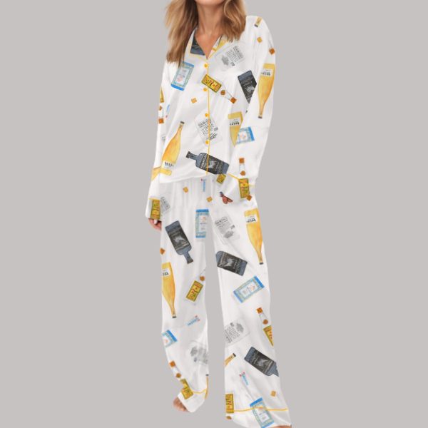 Tequila Painting Satin Pajama Set