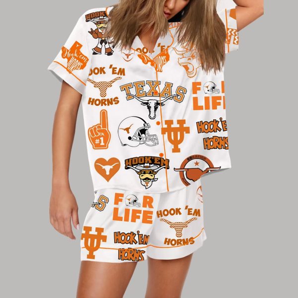 Texas Football Hook Em Horns Pajama Set