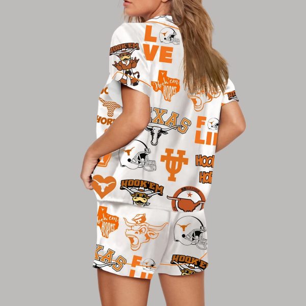 Texas Football Hook Em Horns Pajama Set