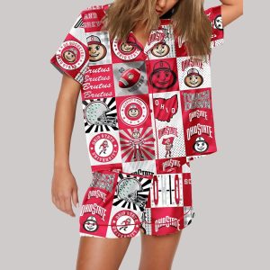 Touch Down Ohio Football Pajama Set