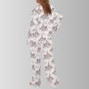 Travel To France Satin Pajama Set