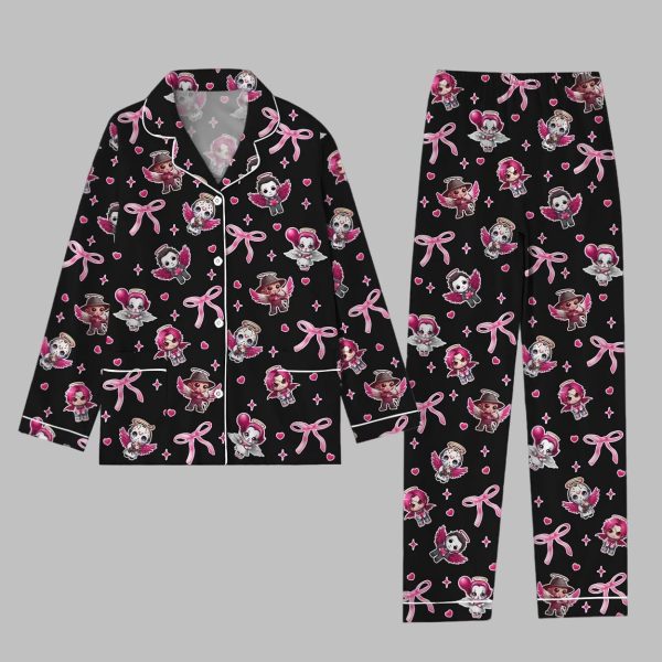 Valentine Horror Bow Pajamas Set