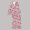 Valentine Leopard Satin Pajama Set