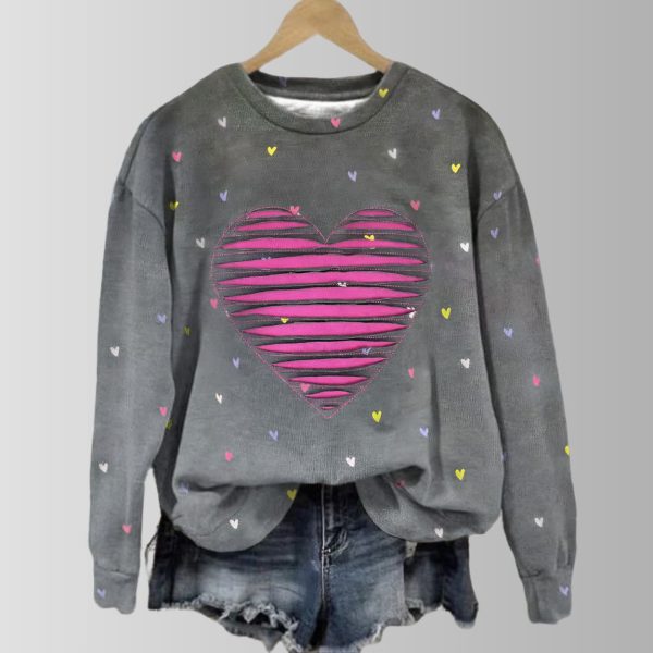 Valentine's Heart Melody Sweatshirt