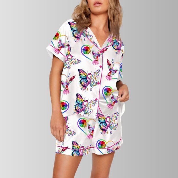 We Believe In Miracles Right Cancer In All Colors Pajama Set