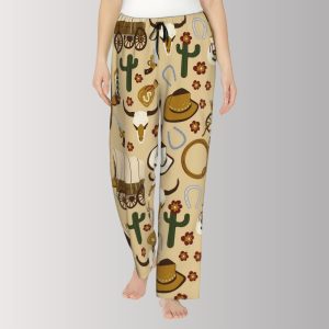 Wild West Cowboy Print Pajama Pants