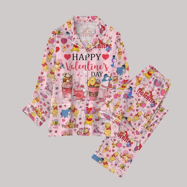 Winnie The Pooh Happy Valentine's Day Pajamas Set