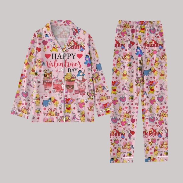 Winnie The Pooh Happy Valentine's Day Pajamas Set