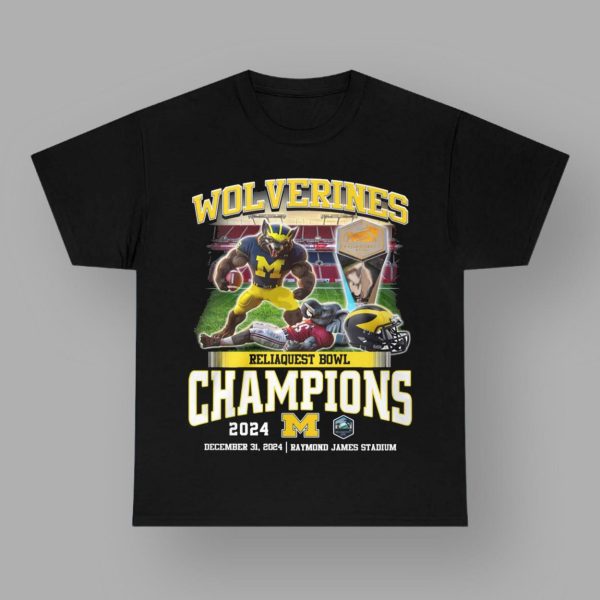 Wolverines Reliaquest Bowl Champions 2024 Shirt