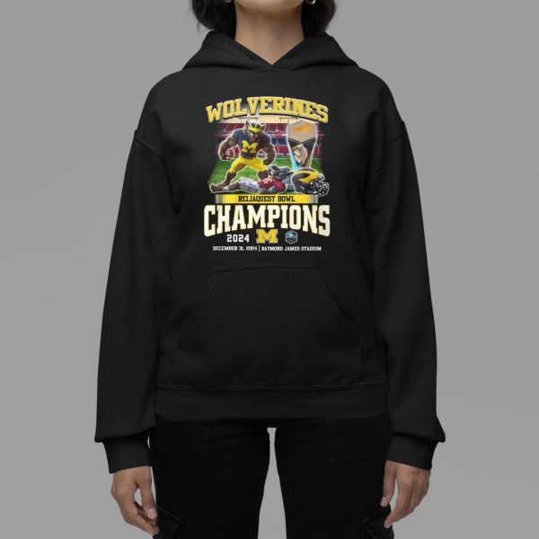 Wolverines Reliaquest Bowl Champions 2024 Shirt